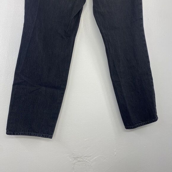 Good American Jeans Woman's 10/30 Black Faux Leather Trim - Picture 6 of 10
